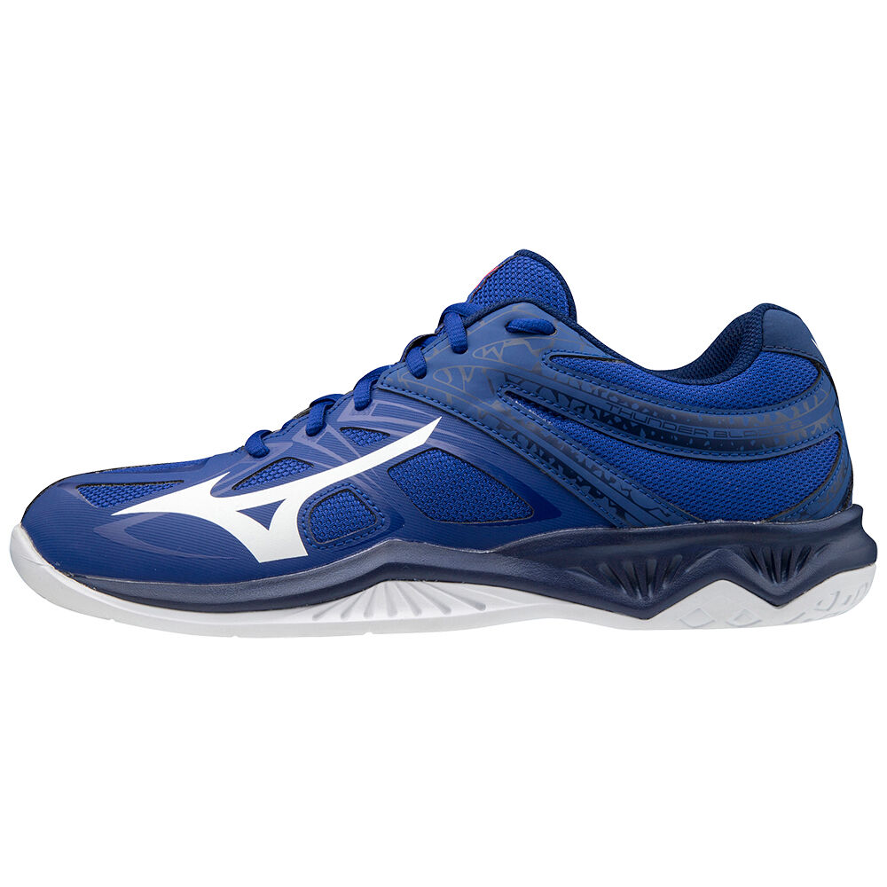 Mizuno Thunder Blade 2 Férfi Röplabda Cipő Kék/Fehér/Rózsaszín YJQ134625